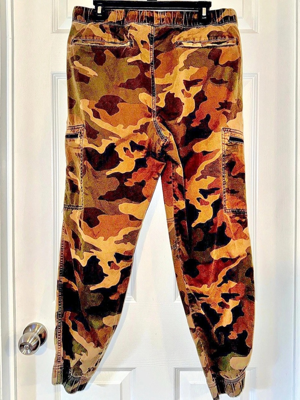Camo Jogger Pants in Green & Brown Used